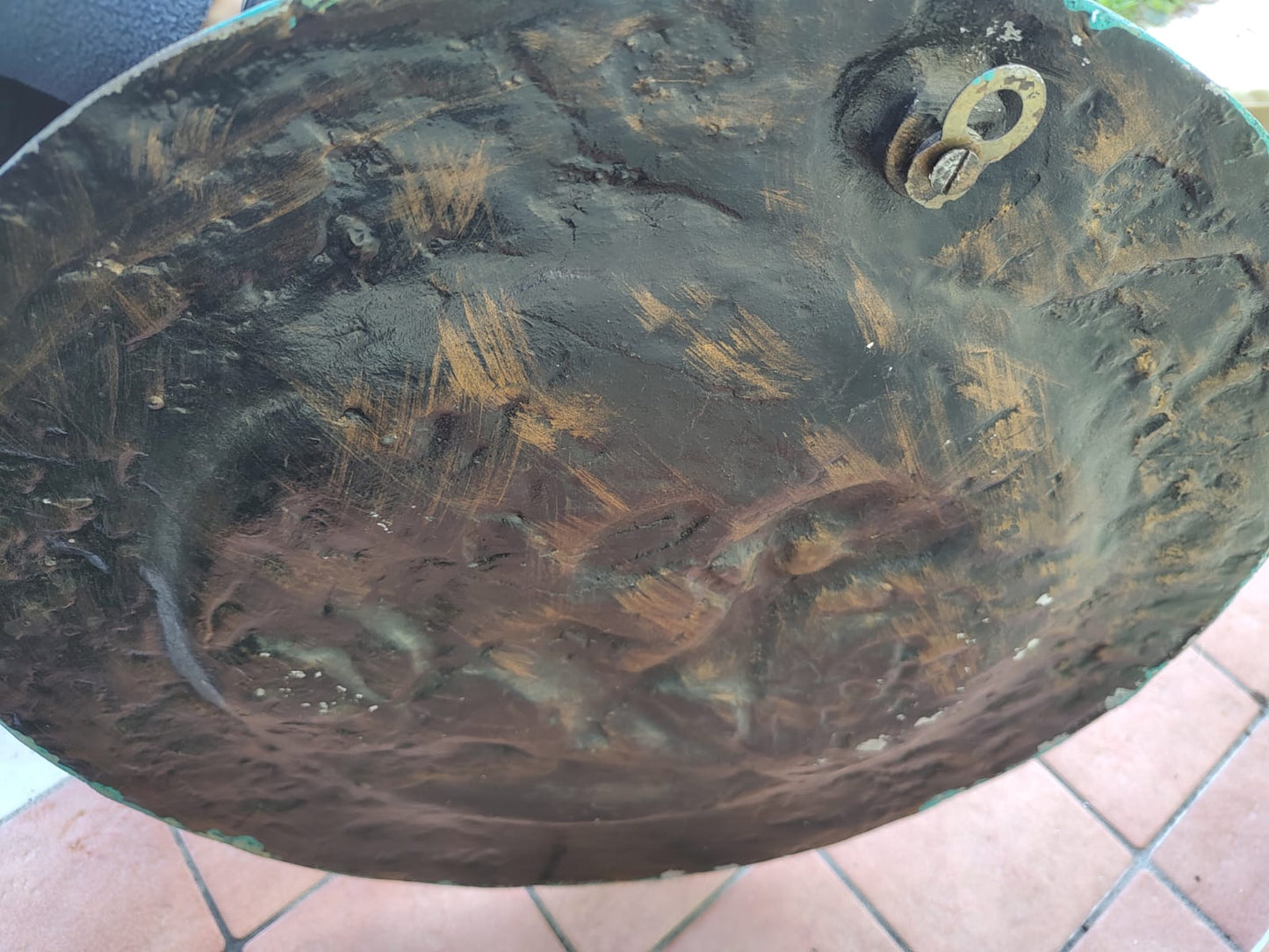 Bassorilievo Decorativo SPQR in Resina e Polvere di Bronzo – Diametro 50 cm