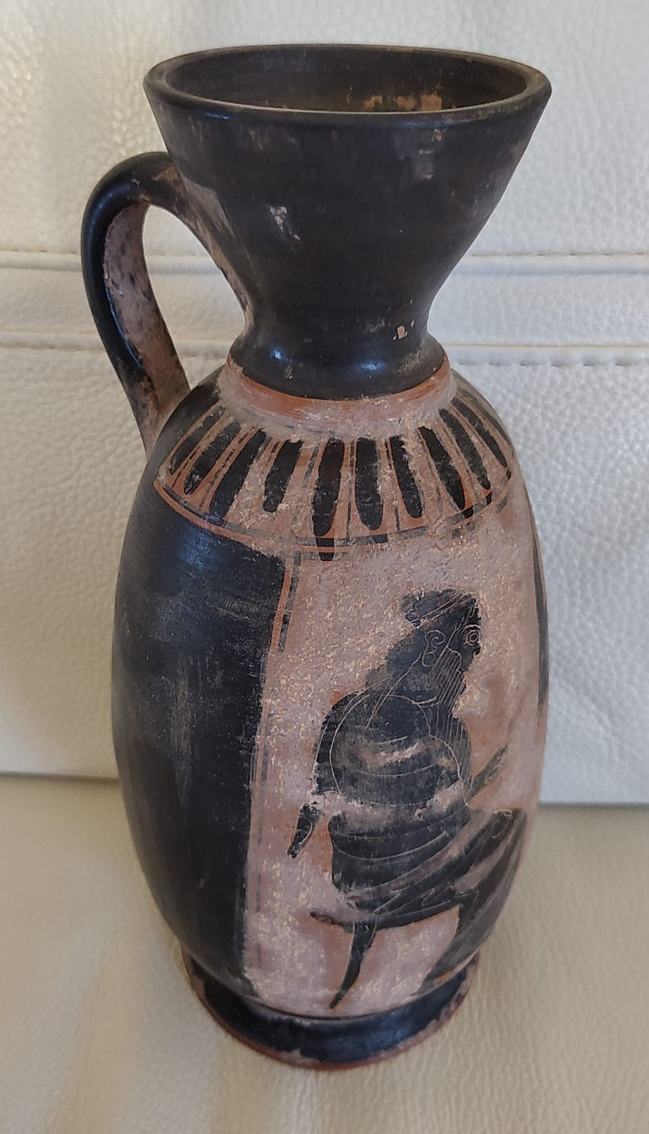 Vaso ceramico in stile greco nero – Riproduzione decorativa