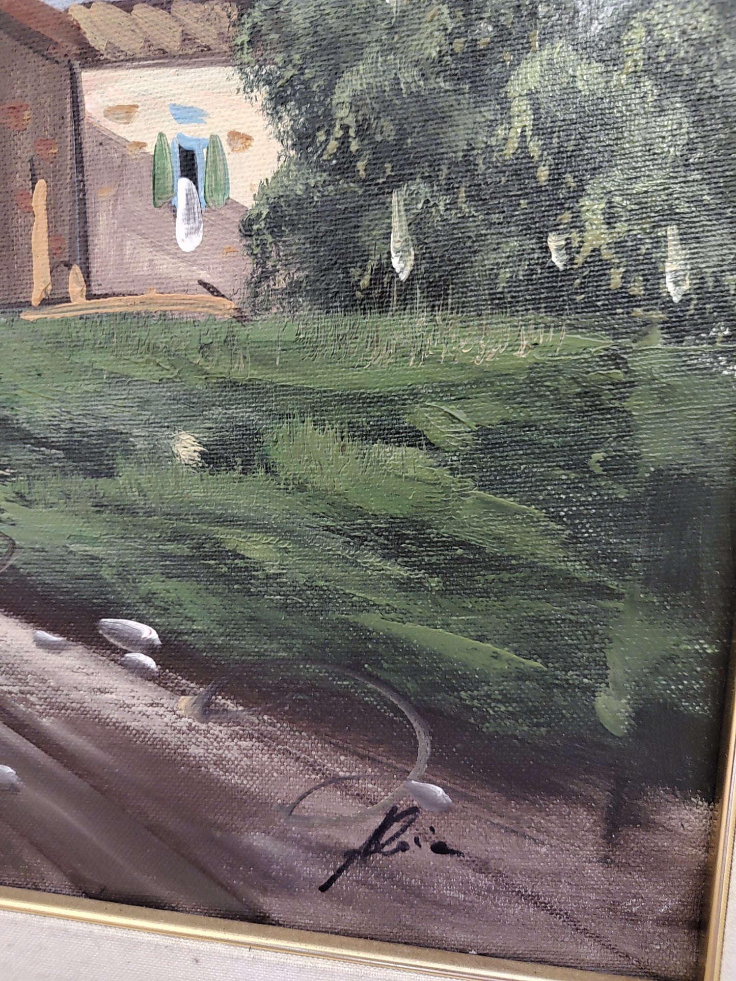 Paesaggio Rurale – Antonio Aloia (Olio su Tela, 92×70 cm) con Certificato