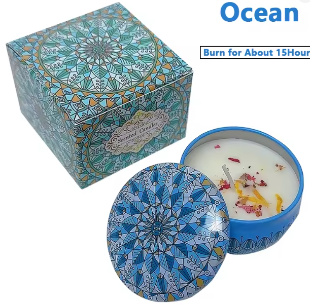 Candele Profumate in Latta Decorativa – Atmosfera & Relax con Stile