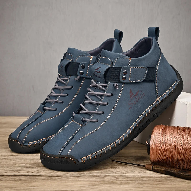 Scarpa Artigianale in Vera Pelle – Stile Vintage Casual Uomo