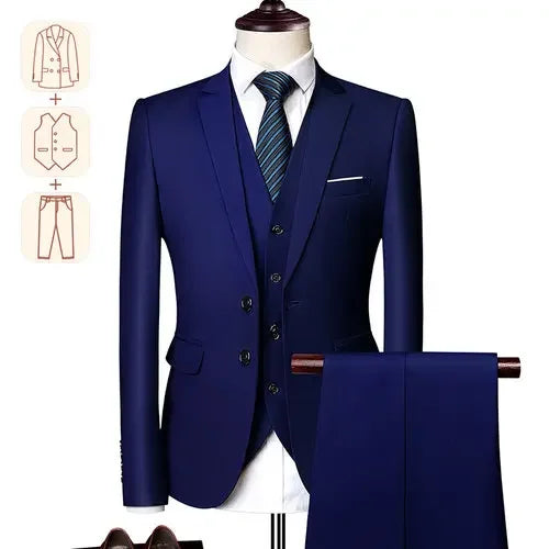 Completo Elegante Uomo 3 Pezzi